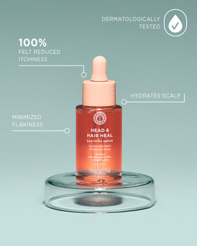 Maria Nila Head & Hair Heal Soothing Serum with serum formula and pipette bottle  